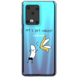 Mobigear Design Samsung Galaxy S20 Ultra Hülle Flexibles TPU Backcover - Banane