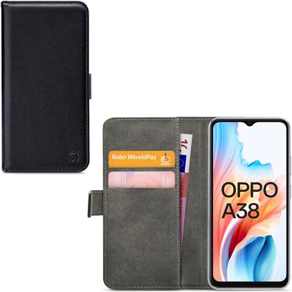 Mobilize Classic Gelly Wallet OPPO A38 Klapphülle Portemonnaie - Schwarz