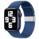Mobigear Braided Nylon Apple Watch Armband Klappschließe - 49/46/45/44 mm - Dunkelblau