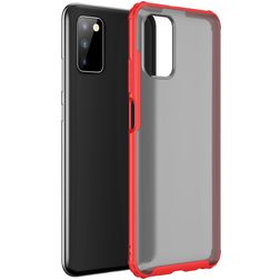 Mobigear Shockproof Samsung Galaxy A03s Hülle Hardcase Backcover Stoßfest - Rot