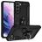Mobigear Armor Ring Samsung Galaxy S22 Hülle Hardcase Backcover Stoßfest mit Ringhalter - Schwarz