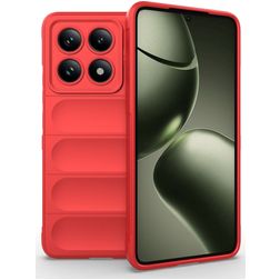 Mobigear Bumpy Xiaomi 14T Hülle Flexibles TPU Backcover - Rot