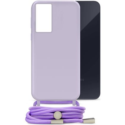 Mobilize Lanyard Gelly Samsung Galaxy A35 TPU (flexibel) Handykette - Pastel Purple