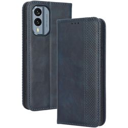 Mobigear Sensation Nokia X30 Hülle Klapphülle Geldbörse - Blau