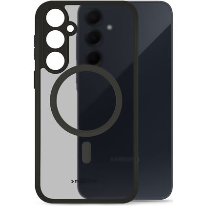 Mobilize Hybrid Samsung Galaxy A35 MagSafe Hülle Hardcase Backcover Stoßfest - Schwarz