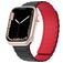 Mobigear Loop Mag Silikon Apple Watch Armband Magnetverschluss - 42/41/40/38 mm - Schwarz / Rot