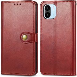 Mobigear Snap Button Xiaomi Redmi A1 4G Hülle Klapphülle Geldbörse - Rot