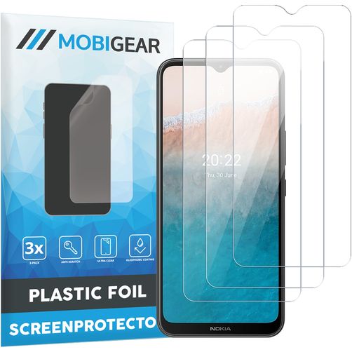 Mobigear Nokia C21 Plus Displayschutz Schutzfolie - Hüllenfreundlich (3er Pack)