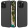 Mobigear Rubber Touch iPhone 16 Pro Max Silikon Backcover - Schwarz