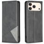 Mobigear Rhombus Slim iPhone 18 Pro Max Hülle Klapphülle - Schwarz