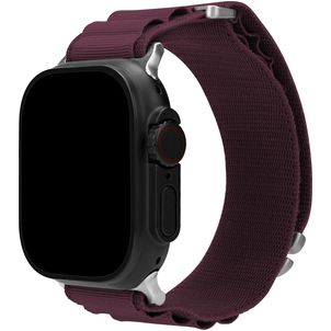 Mobilize Alpine Nylon Apple Watch Armband Dornschließe - 49/46/45/44 mm - Bordeaux