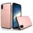 Mobigear Card iPhone XS Hülle Hardcase Backcover Stoßfest mit Kartenhalter - Roségold