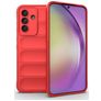 Mobigear Bumpy Samsung Galaxy A56 Hülle Flexibles TPU Backcover - Rot