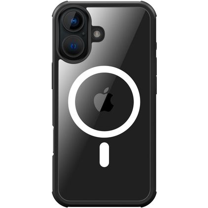 Valenta Full Cover iPhone 16 MagSafe Gehärtetes Glas Backcover Shockproof - Schwarz