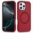 Mobigear Rugged Mag iPhone 16 Pro MagSafe Hülle Hardcase Backcover Stoßfest - Rot