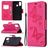 Mobigear Butterfly HONOR 9X Lite Klapphülle Portemonnaie - Pink