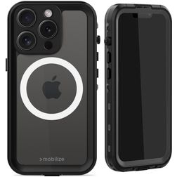 Mobilize Waterproof iPhone 15 Pro Wasserfest MagSafe Hardcase Backcover - Schwarz