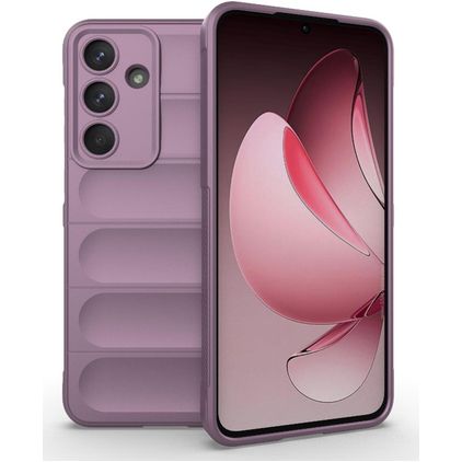 Mobigear Bumpy Samsung Galaxy S25 FE Hülle Flexibles TPU Backcover - Lila