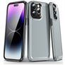 Mobigear Slim Armor iPhone 15 Pro Max Hülle Hardcase Backcover Stoßfest - Grau