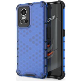 Mobigear Honeycomb Realme GT Neo 3 Hülle Hardcase Backcover Stoßfest - Blau
