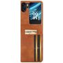 Mobigear Excellent Wallet OPPO Find N2 Flip Hülle Hardcase Backcover - Cognac