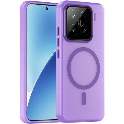 Mobigear Shockproof Xiaomi 15 MagSafe Hülle Hardcase Backcover - Lila
