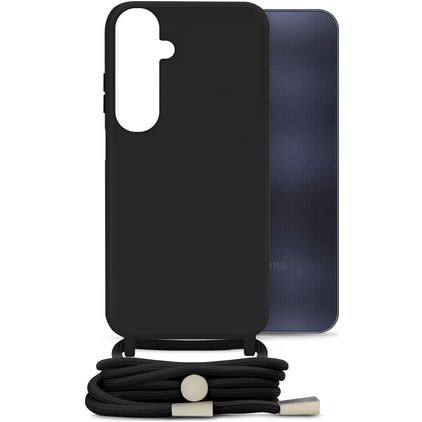 Mobilize Lanyard Gelly Samsung Galaxy A25 Flexibles TPU Handykette - Schwarz
