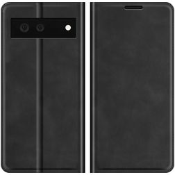 Mobigear Wallet Google Pixel 6 Klapphülle Portemonnaie - Schwarz