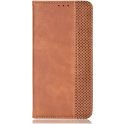 Mobigear Sensation TCL 30E Hülle Klapphülle Geldbörse - Cognac