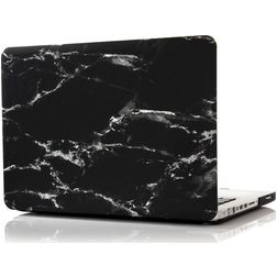 Mobigear Marble MacBook Pro 15 Zoll (2008-2012) Hardcase Hülle MacBook Case - Schwarz - Model A1260 / A1286