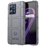 Mobigear Rugged Shield Realme 9 Pro Plus Hülle Flexibles TPU Backcover Stoßfest - Grau