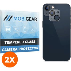Mobigear iPhone 14 Panzerglas Gehärtetes Glas Kamera Schutz - Hüllenfreundlich (2er Pack)