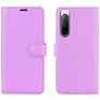 Mobigear Classic Sony Xperia 10 II Hülle Klapphülle Geldbörse - Lila