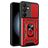 Mobigear Armor Ring Cam Slide Samsung Galaxy S24 FE Hardcase Backcover Shockproof mit Ringhalter und Kamera-Slider - Rot