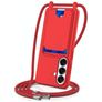 Mobigear Lanyard Card Samsung Galaxy S26 Silikon Handykette mit Kartenhalter - Rot