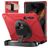 Mobigear SureGrip XGuard Samsung Galaxy Tab S8 Ultra Hülle Kunststoff,Silikon Backcover + Stifthalter + Schulterträger + Ständer - Rot