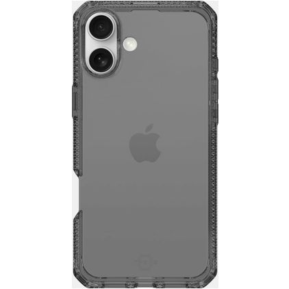ITSKINS Level 2 SpectrumClear R iPhone 16 Hülle Flexibles TPU Backcover Stoßfest - Smoke