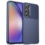 Mobigear Groove Samsung Galaxy A55 Hülle Flexibles TPU Backcover - Blau