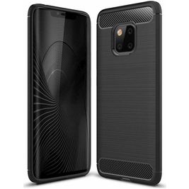 Mobigear Brushed Slim Huawei Mate 20 Pro Hülle Flexibles TPU Backcover - Schwarz Mobigear Brushed Slim Huawei Mate 20 Pro Hülle Flexibles TPU Backcover - Schwarz