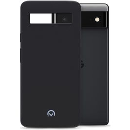 Mobilize Rubber Gelly Google Pixel 6 Hülle Flexibles TPU Backcover - Matt Black
