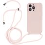 Mobigear Lanyard iPhone 14 Pro Max Silikon Handykette - Sand Pink