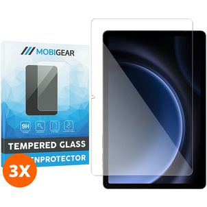Mobigear Samsung Galaxy Tab S9 FE Panzerglas Gehärtetes Glas Displayschutz - Hüllenfreundlich (3er Pack)
