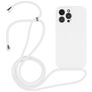 Mobigear Lanyard iPhone 15 Pro Max Silikon Handykette - Weiß