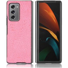 Mobigear Croco Samsung Galaxy Z Fold 2 Hülle Hardcase Backcover - Pink