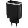 Mobiparts Wall Charger Dual USB 24W 4.8A - Schwarz