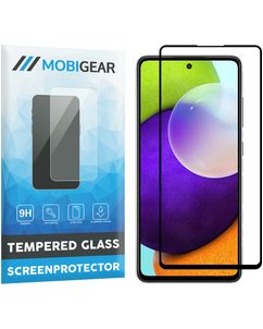 Mobigear Premium Samsung Galaxy A52s 5G Panzerglas Gehärtetes Glas Displayschutz - Hüllenfreundlich - Schwarz