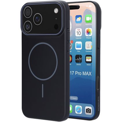 Mobiparts Slim Line iPhone 17 Pro Max MagSafe Hardcase Backcover - Onyx Black