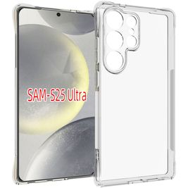 Mobigear Cushion Durchsichtig Samsung Galaxy S25 Ultra Hülle Flexibles TPU Backcover - Transparent