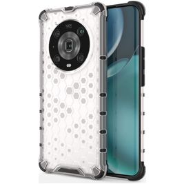 Mobigear Honeycomb HONOR Magic 4 Pro Hülle Hardcase Backcover Stoßfest - Weiß