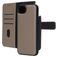 Mobiparts iPhone 16e Hülle Echtes Leder Abnehmbare 2in1 Klapphülle Geldbörse - Taupe